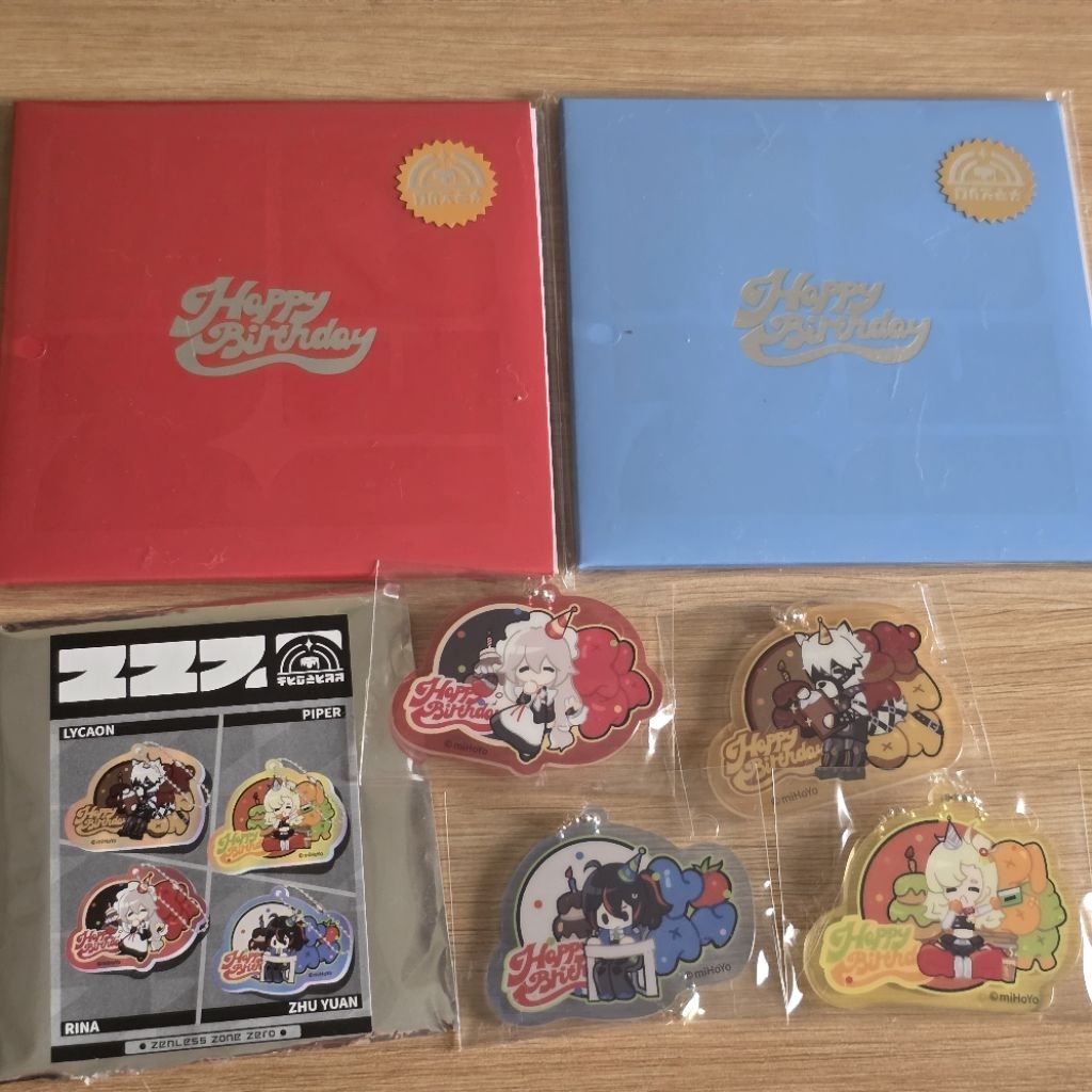 (Chính hãng) Bộ kỷ niệm sinh nhật ZZZ - Zenless Zone Zero Lycaon Rina Piper Zhu Yuan