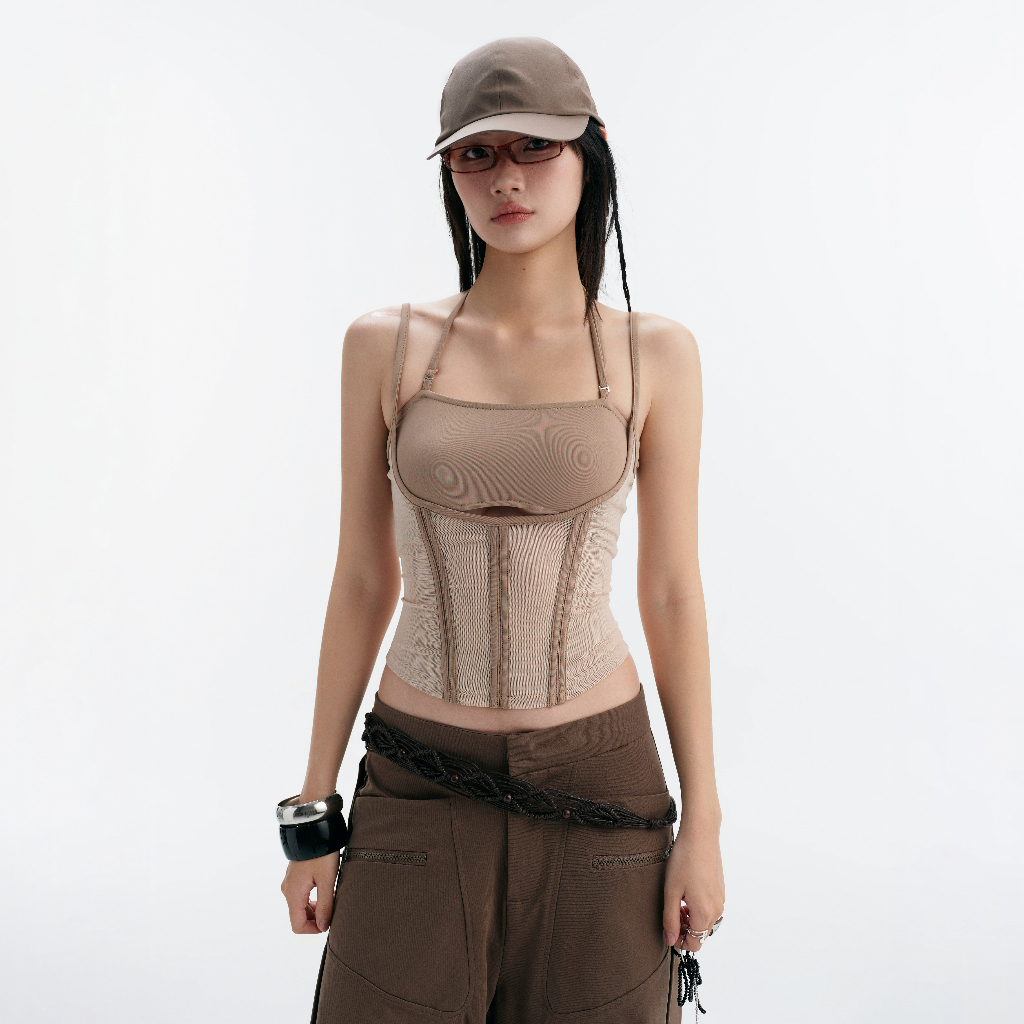 MELIOS MESH TOP (BEIGE) BunnyHill SSTS40b