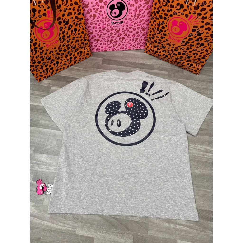 POPPOP Áo Thun Poppop hihi Mascot PP Polkadot Tee 100% Cotton Form Oversize Unisex
