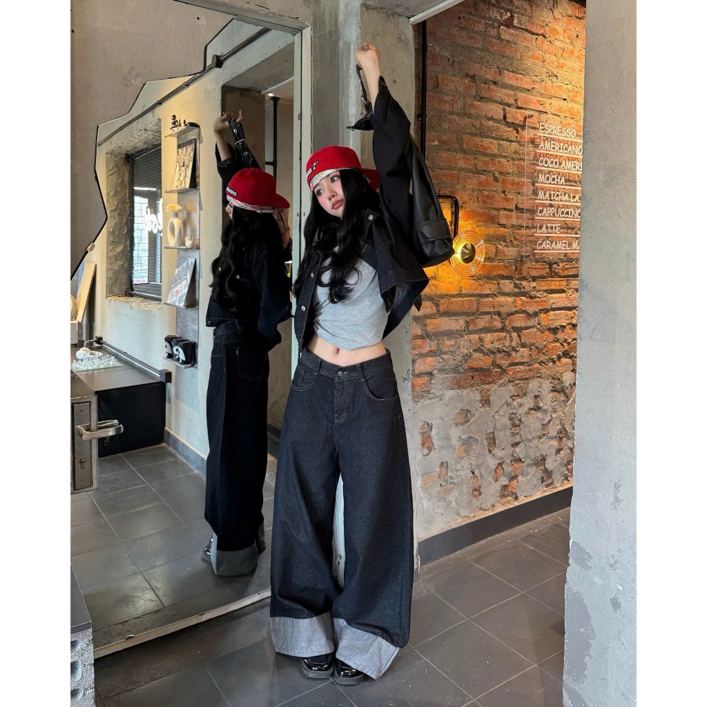 Quần Jean Ver.3 Dài/ Short Jean ver 3-Calem.Club Jean Ver 3 Fold Series chất liệu Denim form nam nữ phong cách trẻ trung | BigBuy360 - bigbuy360.vn