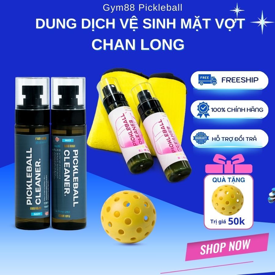 Dung Dịch Vệ Sinh Mặt Vợt Pickleball - Loại Bỏ Bụi Bẩn, Bảo Vệ & Tăng Độ Bám I CHANLONG