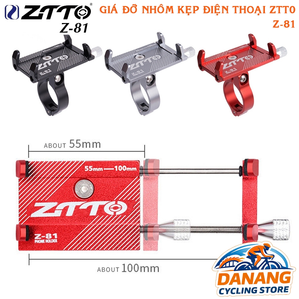 Giá Đỡ Nhôm Kẹp Điện Thoại Cho Xe Đạp – Xe Máy ZTTO Z-81