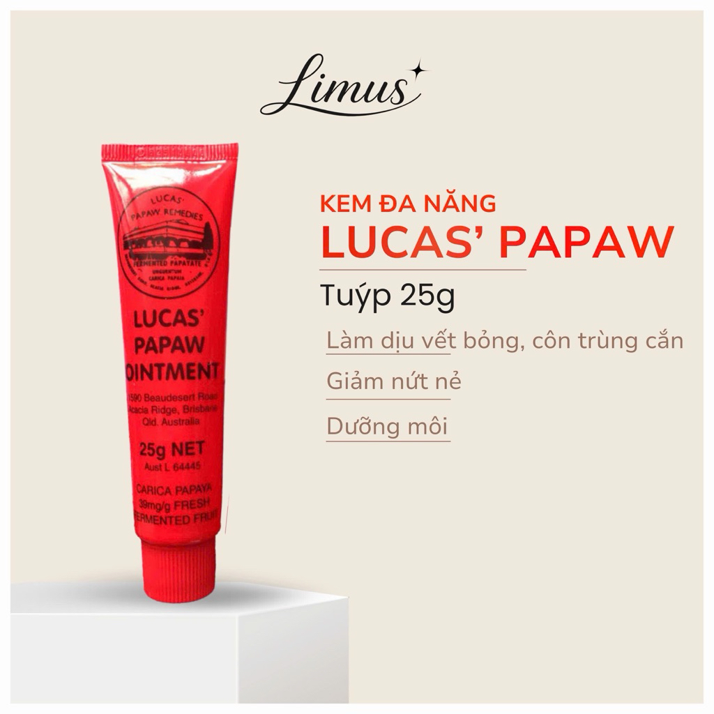 Kem Dưỡng Đa Năng Đu Đủ LUCAS PAW PAW - 25g