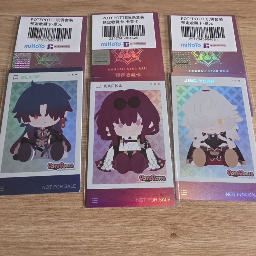 (Chính hãng) Thẻ Gift pre bông Blade Kafka Jingyuan HSR - Honkai Star Rail