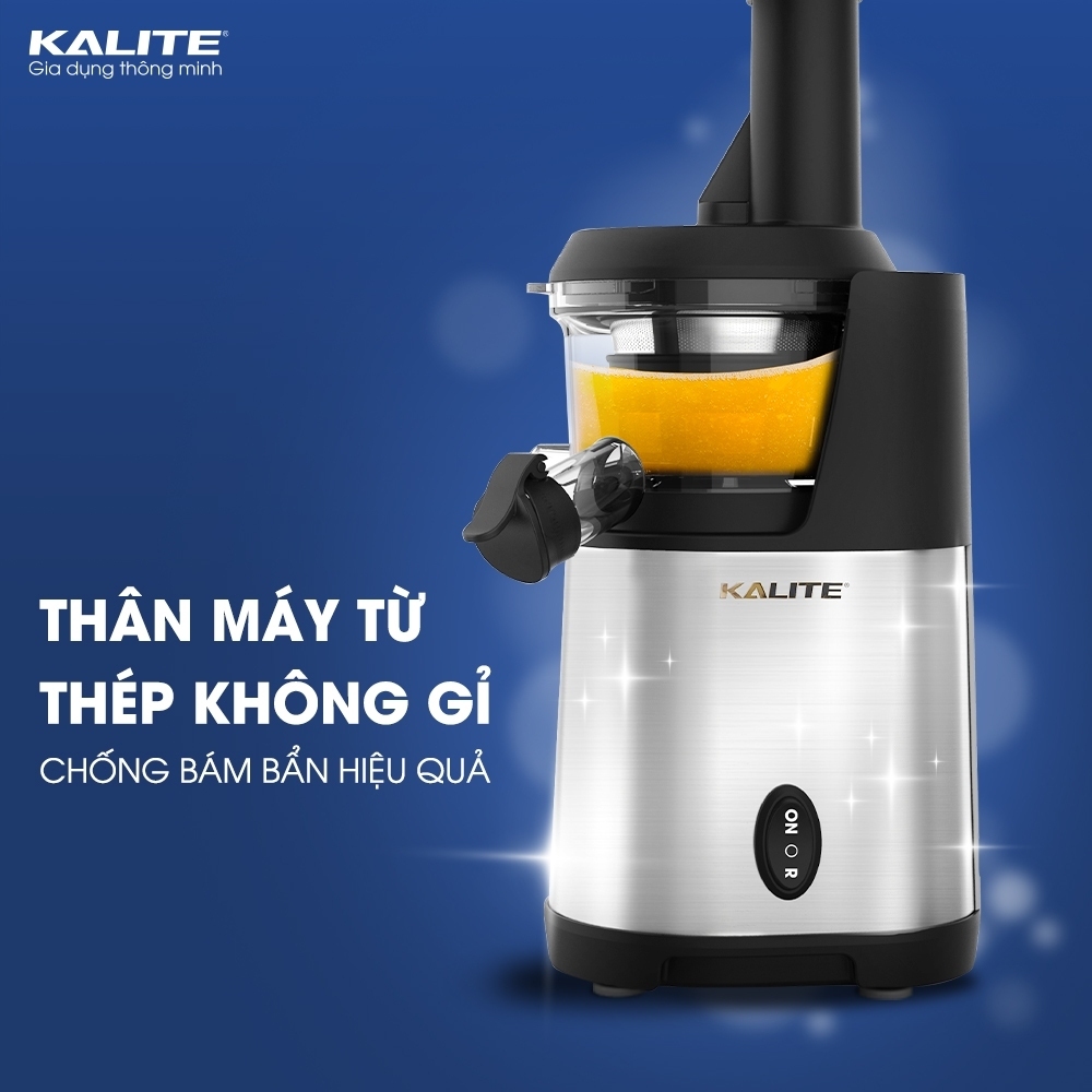 (Võ Hà Linh x Kalite)Máy ép chậm Kalite KSJ4412 công suất 200W ép trái cây kiệt bã | Máy ép trái cây giữ trọn dinh dưỡng