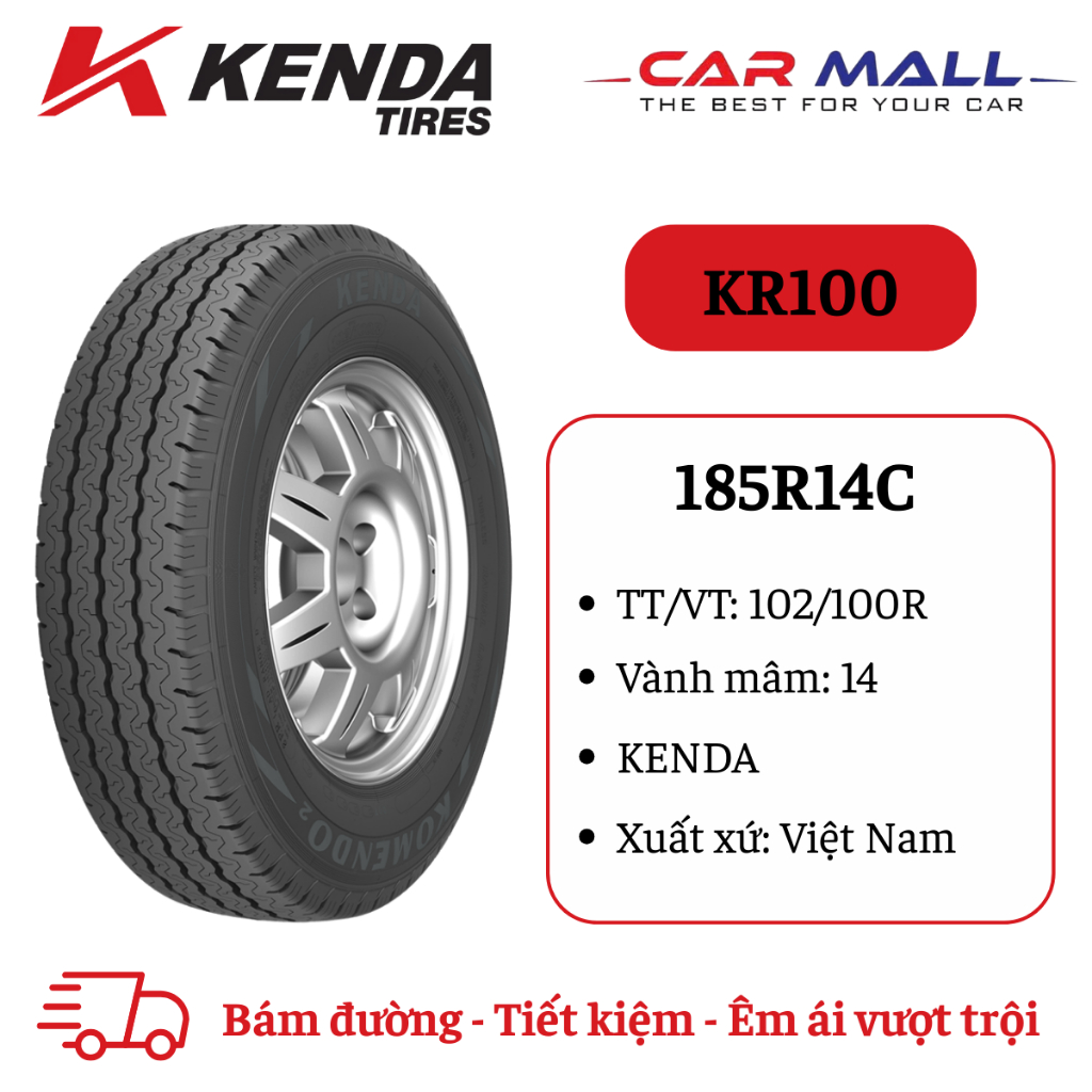 Lốp xe du lịch KENDA 185R14C KR100
