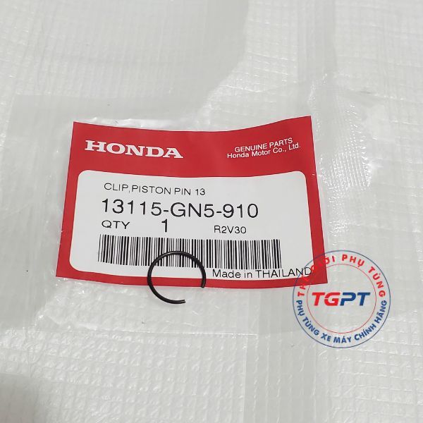 Phanh cài chốt pít tông 13mm, Phe cài piston Dream Thái - 13115-GN5-910