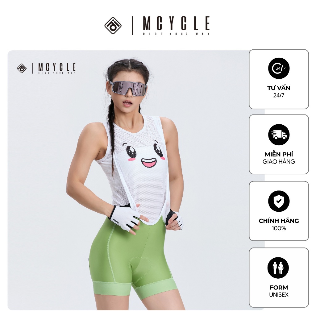 Quần yếm đạp xe nữ MK085W chính hãng Mcycle