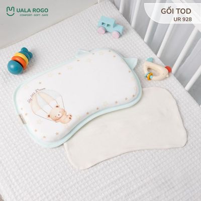 Gối cho bé Ualarogo TOD sơ sinh ruột cao su non đàn hồi nâng đỡ vùng đầu UR 928