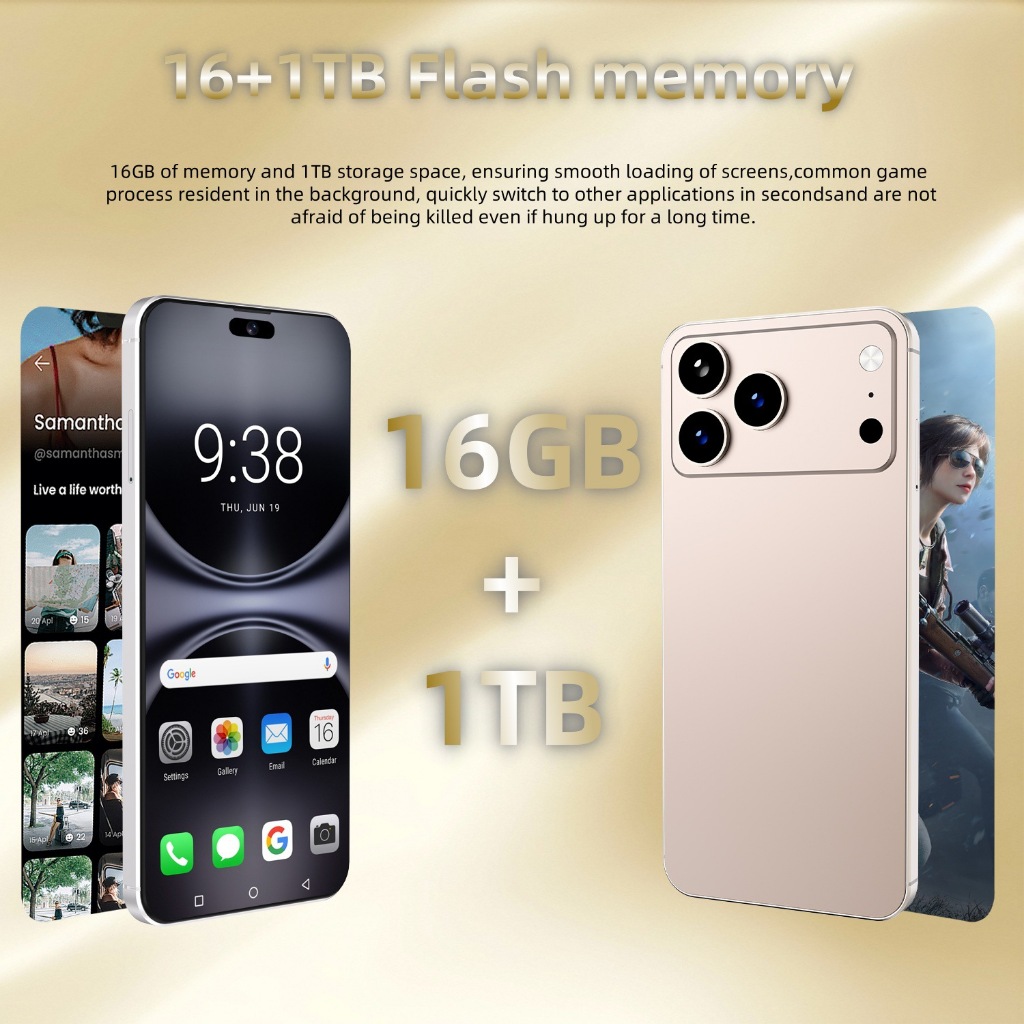 【Deal siêu hot 12.12】i17 Pro Max điện thoại thông minh 6.9inch HD đt Đài FM 8G/256GB điện thoại rẻ