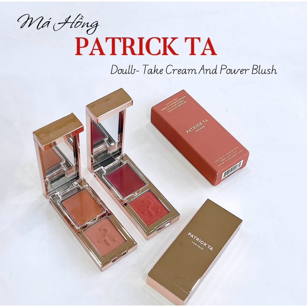 Má Hồng Duo Kem & Phấn Mini – Tông Hồng Tự Nhiên Patrick ta