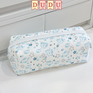 DUDU Túi Đựng Bút KITTY Blue KT 20x6x9cm Vải Canvas Dễ Giặt Giũ