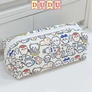 DUDU Túi Đựng Bút Chiikawa KT 20x6x9cm Vải Canvas Dễ Giặt Giũ Đựng Được Nhiều Đồ