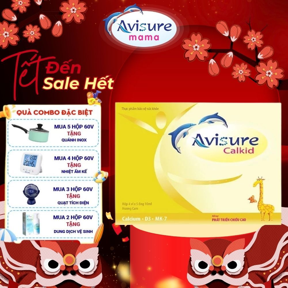 Avisure Calkid Canxi hữu cơ cho bé 30 ống