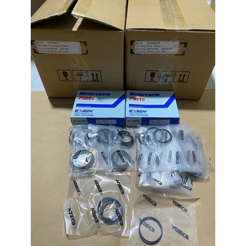 Bộ Phốt Puly Nồi Sau Xe Air Blade 110 Ab 125 150 Vairo PCX SH Lead (Sin và Phốt) chính hãng Exedy