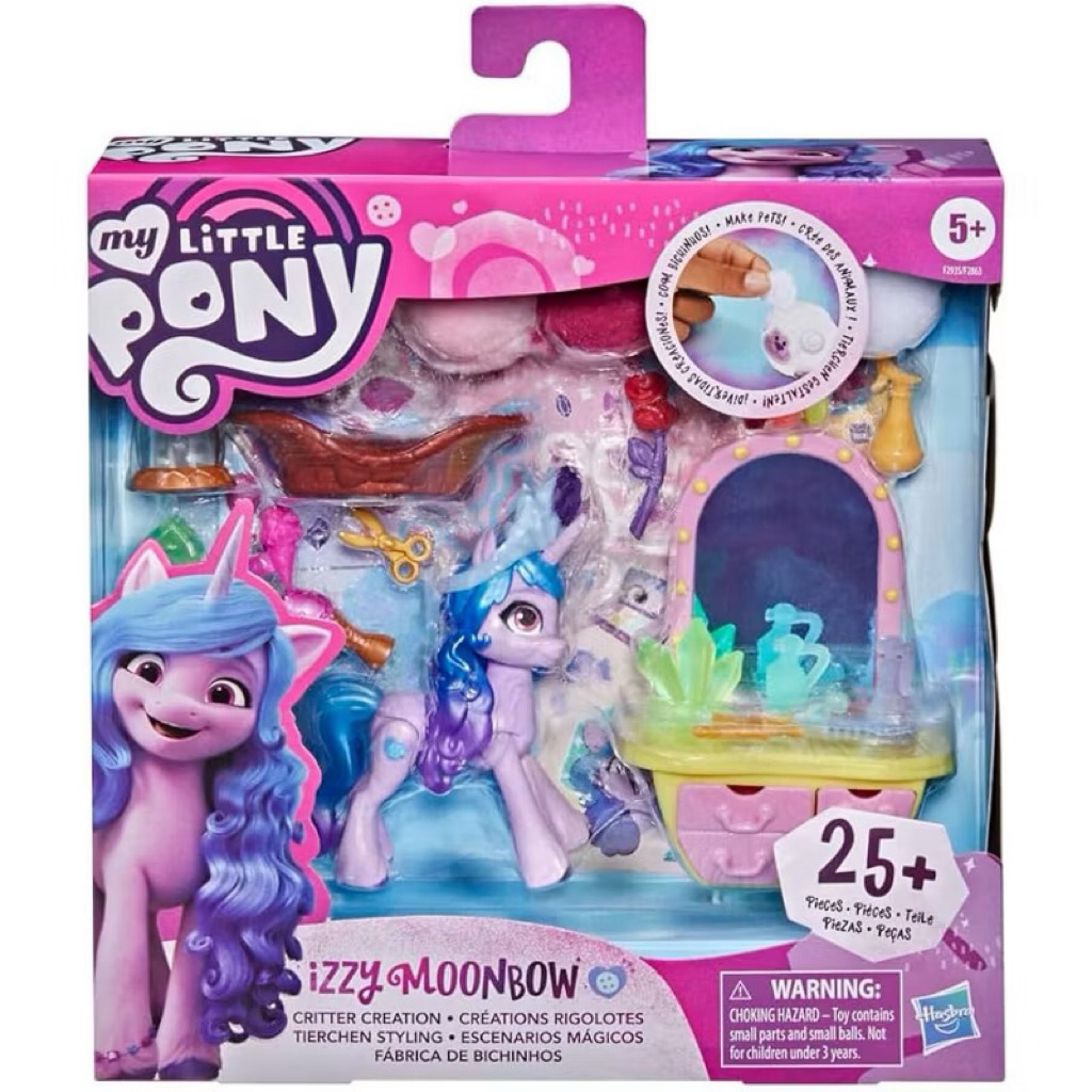 Đồ chơi My Little Pony: A New Generation Movie Story Scenes Critter Creation Izzy Moonbow