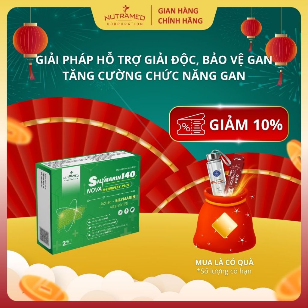 Viên uống Silymarin 140 hỗ trợ giải độc, bảo vệ và tăng cường chức năng gan (30 viên) - Nutramed