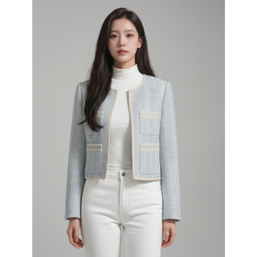 [ONLINE] Áo vest nữ Format 10005753 ốp ren trang trí