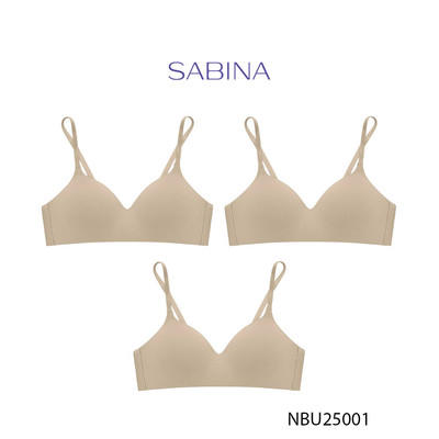 Combo 3 Áo Lót Không Gọng Không Viền May Mút Đệm Mỏng Vừa 1.5cm Màu Trơn Seamless Pretty Perfect By Sabina NBU25001