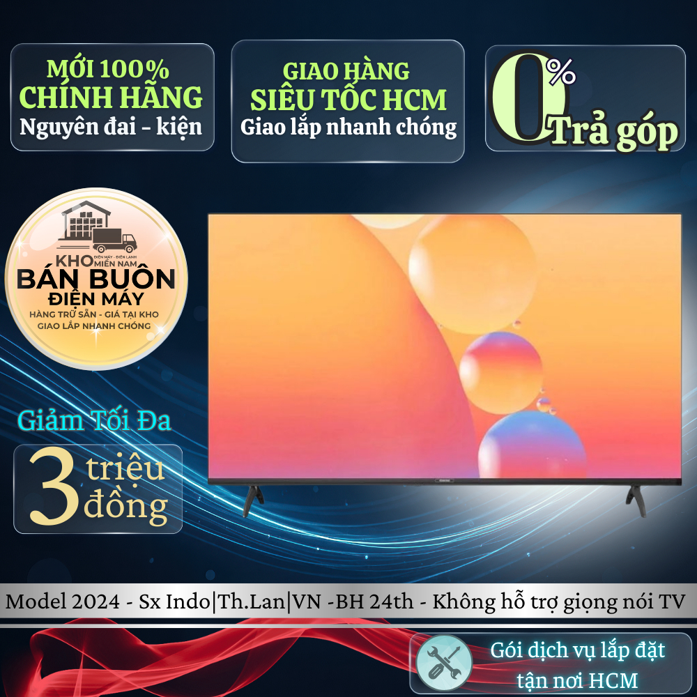 Smart Tivi Coocaa 43S3U+ – 43 inch Full HD, HDR10+, Âm Thanh Dolby, Hệ Điều Hành Coolita TV