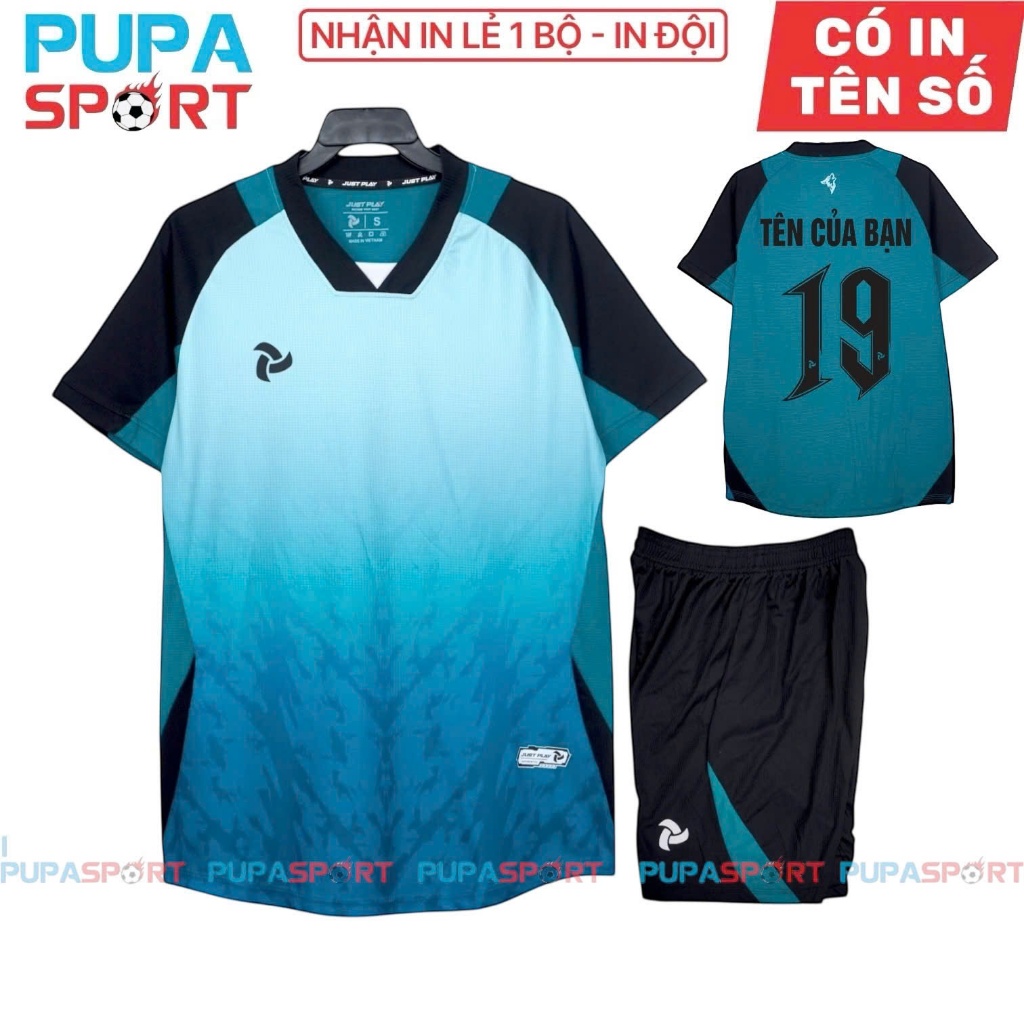 Bộ Đồ Đá Banh Jp WOLVES - LÔNG CÔNG, Vải Mè Cao Cấp Cho Nam/Nữ, Có In Tên Unisex Sport Top