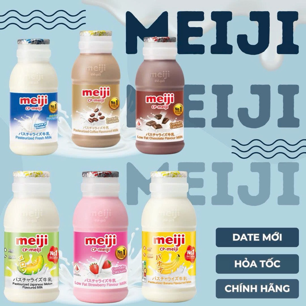 Sữa thanh trùng MEIJI chai 200ml (mini)