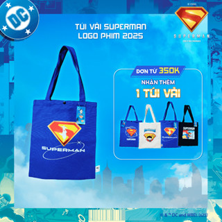Túi tote vải Superman chính hãng [+1 túi quà tặng cho đơn từ 350k]