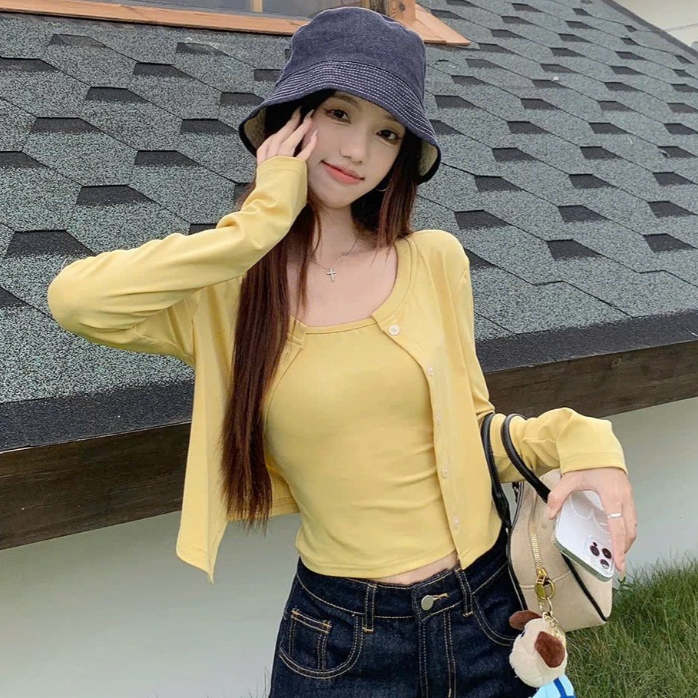 Áo Khoác Cardigan Trơn Nhiều Màu Mùa Thu Đông Kiểu Dáng Bánh Bèo Tiểu Thư Peonyb Hotgirl Giveme.clothing | BigBuy360 - bigbuy360.vn