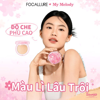 [HSD: 2/2027] (Focallure x Sanrio) Phấn Phủ Mờ Độ Che Phủ Cao 9g