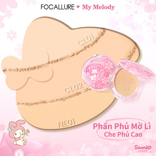 [HSD: 2/2027] (Focallure x Sanrio) Phấn Phủ Mờ Độ Che Phủ Cao 9g