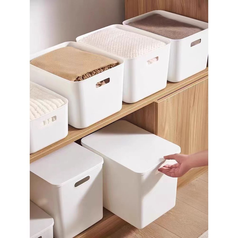 GOLDSTAR Hộp Nhựa Đựng Đồ Có Nắp Màu Trắng Hộp đựng đồ Có nắp nhựa Nhiều màu sắc và kích cỡ | BigBuy360 - bigbuy360.vn