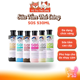 (Chính hãng) Sữa tắm SOS cho Chó Mèo 530ml giúp mượt lông và lưu hương thơm