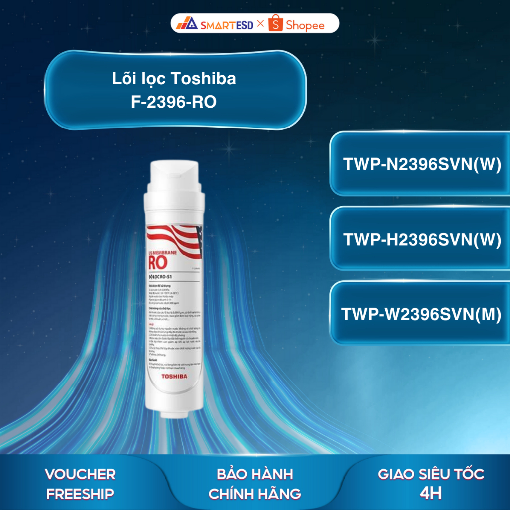 Lõi lọc Toshiba F-2396-RO Dùng cho máy - TWP-N2396SVN(W) - TWP-H2396SVN(W) - TWP-W2396SVN(M)