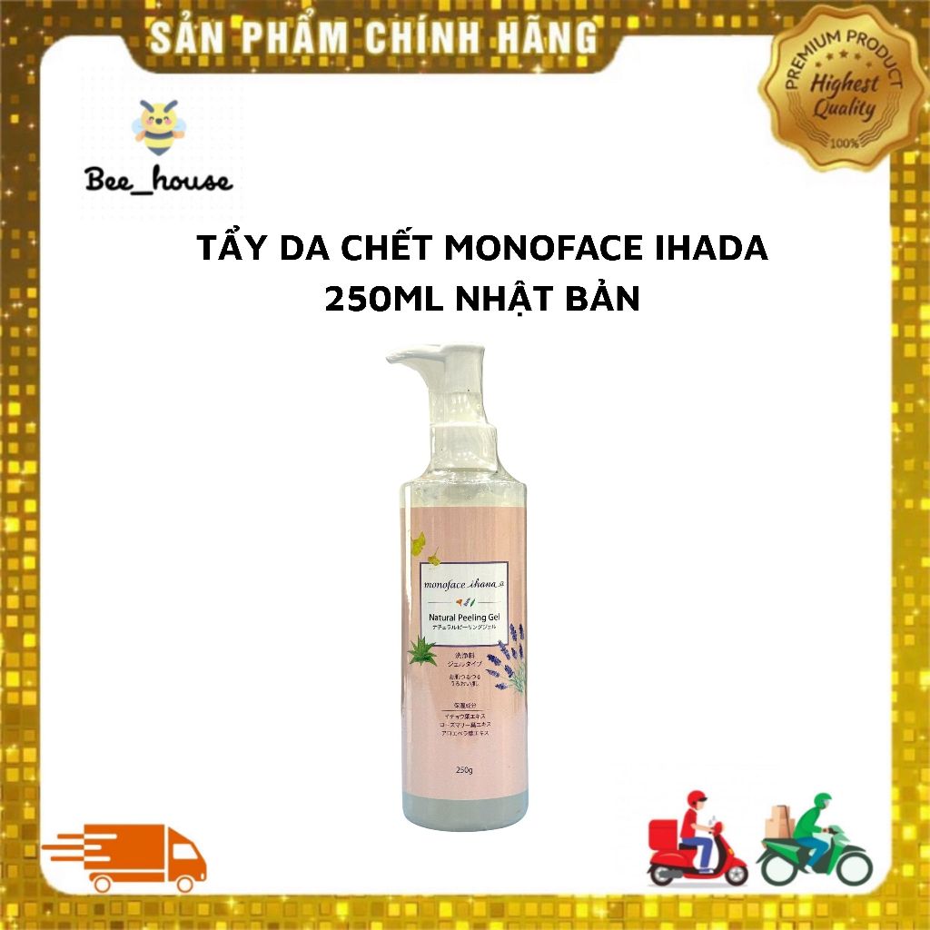 Tẩy da chết Monoface Ihada 250ml Nhật Bản - Bee House