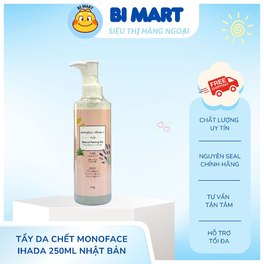 TẨY DA CHẾT MONOFACE IHADA NỘI ĐỊA NHẬT 250ML - BI MART