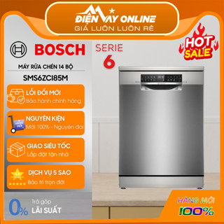 [CHÍNH HÃNG] Máy rửa bát độc lập Bosch SMS6ZCI85M – Seri 6 - Sấy Zeolith