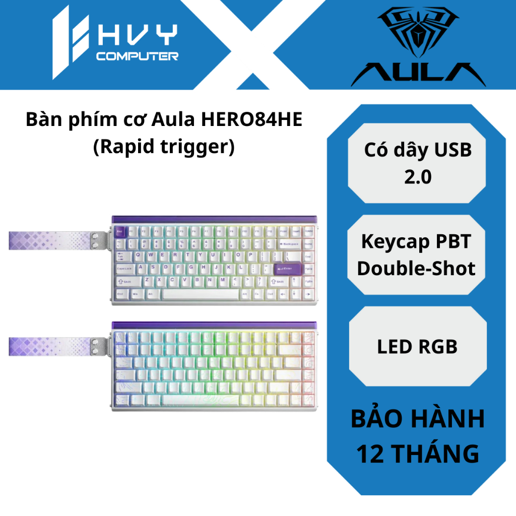 Bàn phím cơ Aula HERO 84 HE (Rapid trigger) - Hàng Chính Hãng