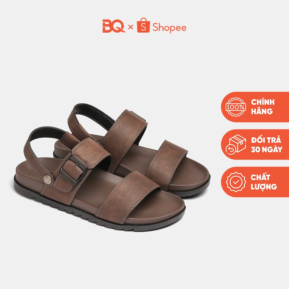 Giày sandal dép nam 2 trong 1 hai quai ngang đế bằng BQ SD 0065