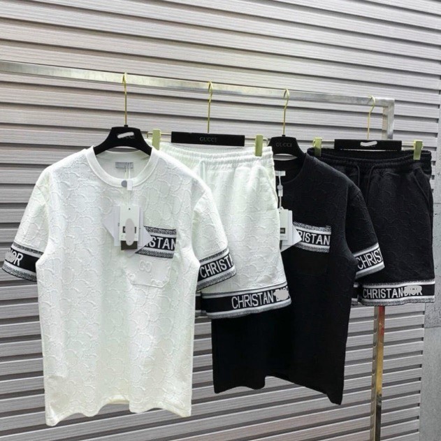 Bộ Quần Áo Nam Mùa Hè Dập Vân Nổi Cao Cấp, Bộ Đồ Nam Ngắn Tay Mùa Hè Chất Xốp Xịn