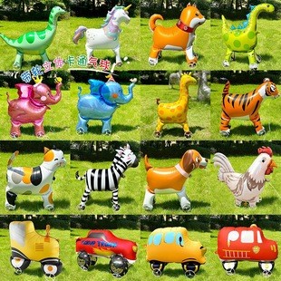 [HỎA TỐC] Bóng Bay Có Bánh Xe Dắt Bộ Cho Bé, Bóng Bay Hình Động Vật Đi Bộ Nhiều Mẫu Siêu Hot