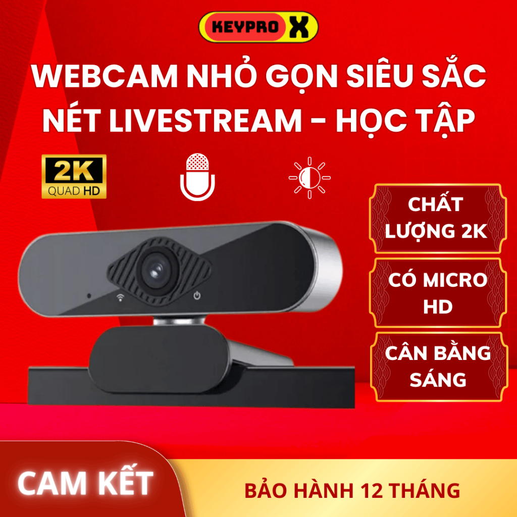 Webcam máy tính laptop cao cấp Q20 2K/4K Camera Siêu Nét, Camera Video Mượt Mà Cho Livestream