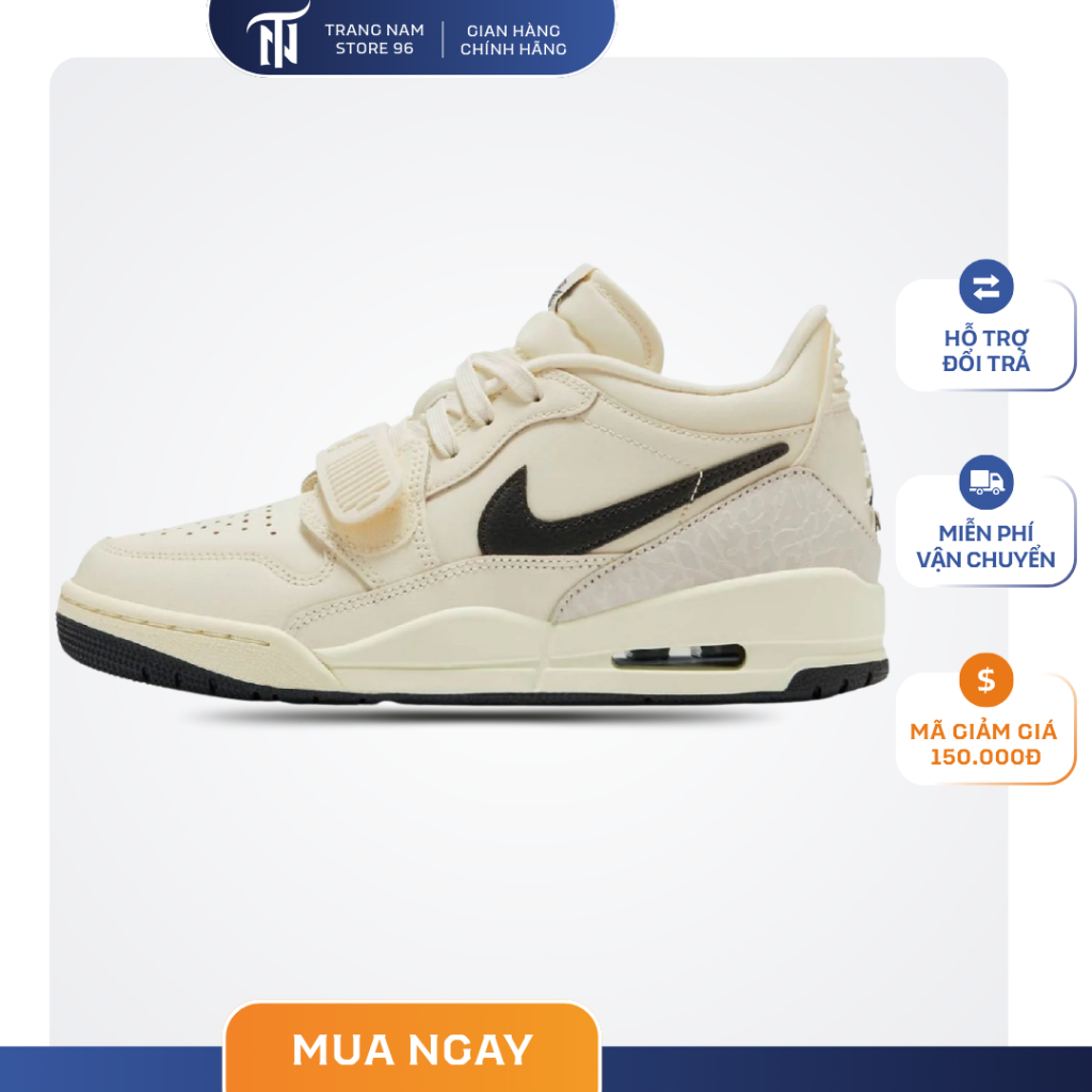 Giày_Nike Air Jordan Legacy 312 Low ‘Coconut Black' Bản Chuẩn Hot Trend Full Box