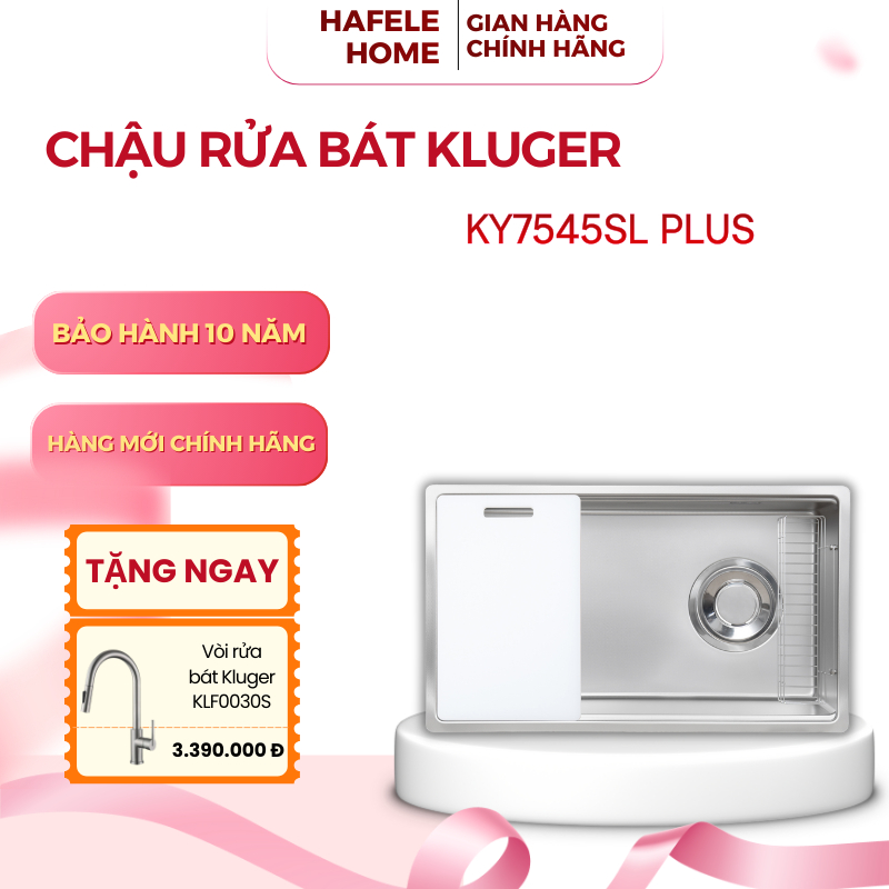 Chậu Rửa Bát Kluger KY7545SL Plus - SUPER LINEN Chống Xước Thế Hệ Mới - EEH