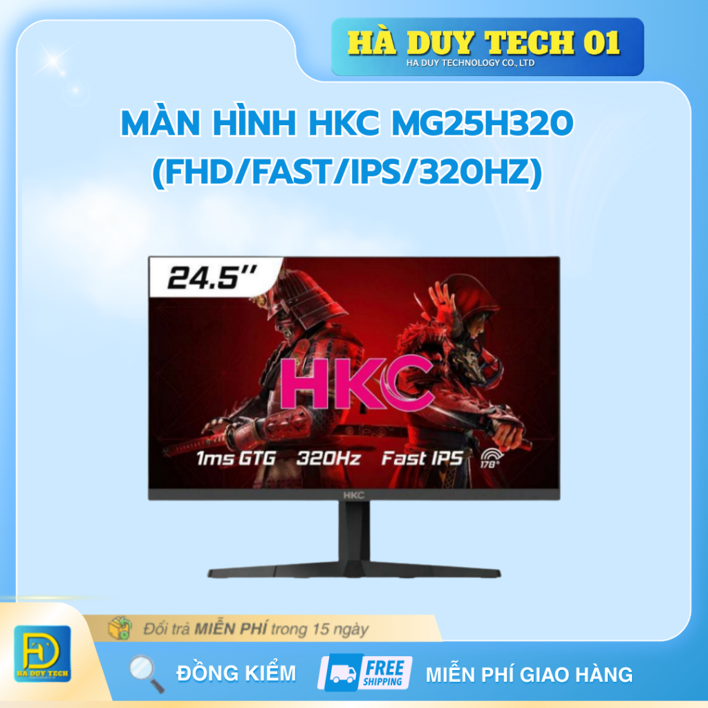 Màn Hình HKC MG25H320 (FHD/Fast/IPS/320Hz) - Cam Kết Chính Hãng - BH 24T - Hà Duy Tech