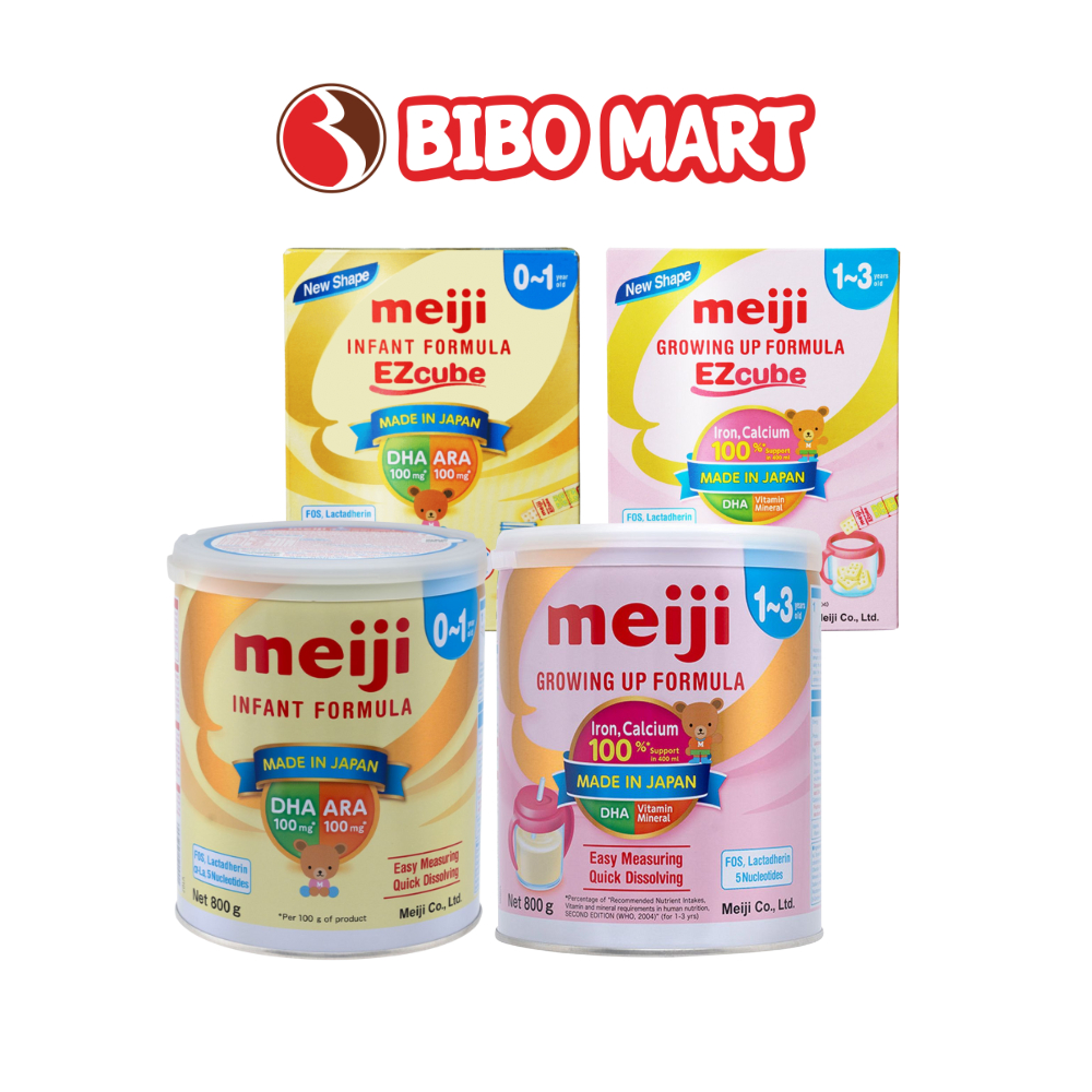 Sữa Meiji Nhập Khẩu Infant Growing Up Formula Tăng Sức Đề Kháng Hỗ Trợ Tiêu Hóa Cho Trẻ 0-1 1-3 Tuổi 800g - Bibomart