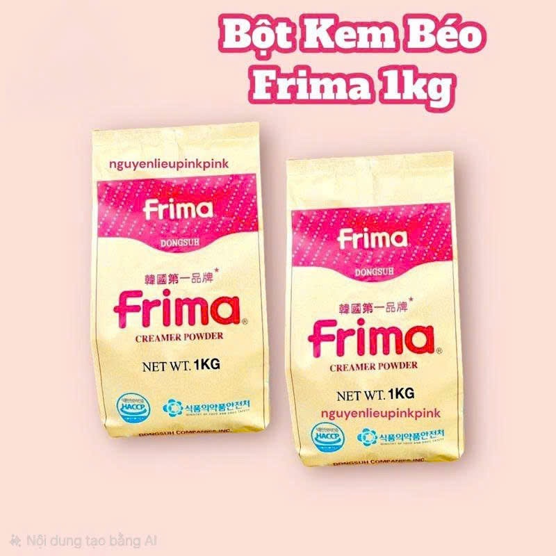 bột frima lẻ 1kg - bột sữa dùng pha trà sữa cực tôn trà