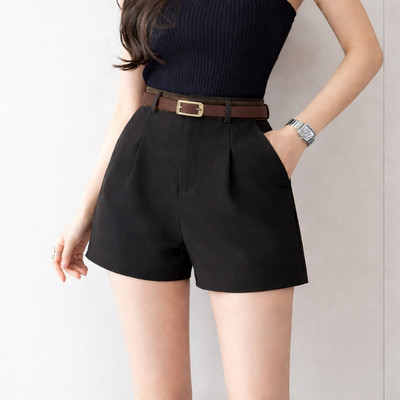 Quần short nữ NS09-209 màu đen,xanh,be,nâu chất Tuypsi Loza