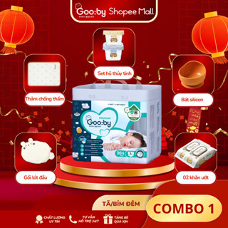 Tã/bỉm quần, dán Gooby Premium - Chuyên gia bỉm đêm, chống trào đến 12h size M/L/XL/XXL cho bé từ 6kg - 24kg