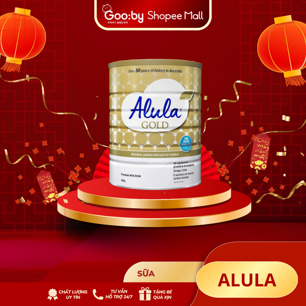 Sữa bột Alula Gold Stage 3, sữa công thức dành cho trẻ trên 1 tuổi, hộp 900gr