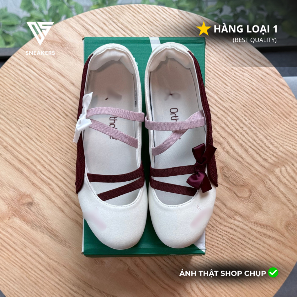 [Dssneakers] Giày sneaker, thể thao Báo Thủ ballet valentine, giày ballet nữ (Ảnh thật)